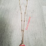 Retrò stle collana con condol d perle d fume e orecchn a