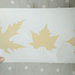 Set di foglie adesive tema autunno color beige 