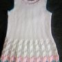 Vestito bambina bianco / vestito scamiciato / vestito bianco per bimba / vestito neonata