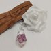 Collana argento donna ciondolo fiori resina fiore di ortensia viola ciondolo fatto a mano