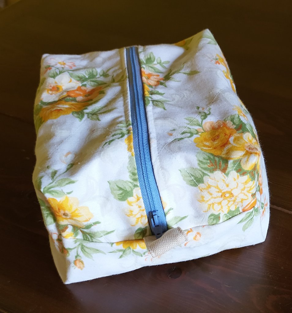 Beauty Case Prite Aesthetic In Cotone Con Motivo Trapuntato – 25x15x14 Cm, Leggero, Per Viaggio E Scuola