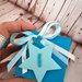 Scatolina post festa Idea regalo compleanno Frozen Azzurra Personalizzabile Calamita stella