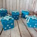 Scatolina post festa Idea regalo compleanno Frozen Azzurra Personalizzabile Calamita stella