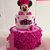 Torta scenografica Minnie Primo compleanno