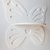 Mensola Forma di Farfalla Traforata (Bianco)