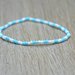 bracciale elastico perline uomo donna squadra calcio bianco azzurro chiaro