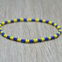 bracciale elastico perline uomo donna squadra calcio giallo blu