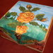 Portagioie box " THE ORANGE ROSE" 