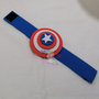 Bracciali gomma-gadget/bomboniere chiudifesta supereroi Capitan america