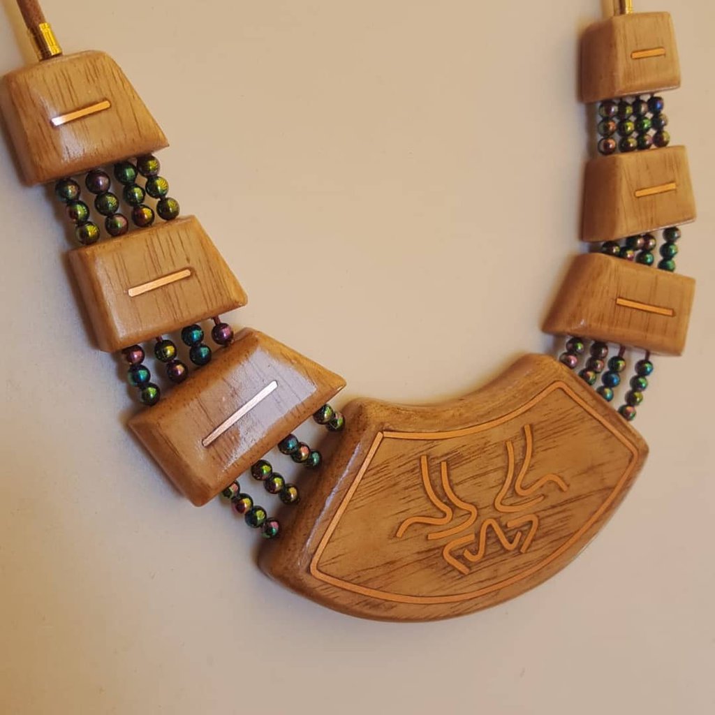 Collana uomo 50 cm Siena argento rosa e pietre naturali
