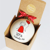 Pallina Natale personalizzata idea regalo bambina bambino mamma