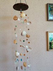 Acchiappasogni marino con conchiglie e perle