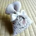 Sacchetto profumato di Tessuto giapponese "Chirimen" da Kimono Seta100% / Lavanda Bio100% Marchigiana 2020