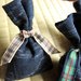 x3 Sacchetti profumati di Lavanda Bio 2020 con Tessuto giapponese "Kasuri" da Kimono Cotone100%