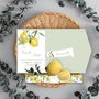 Partecipazioni Nozze - Mod. Citrus - Agrumi - Limoni -  Giallo - Pocketfold