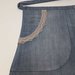Grembiule da cucina donna in jeans blu chiaro con tasca e pizzo