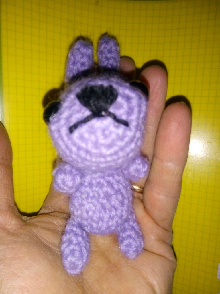 Dopamine Portachiavi Con Ciondolo Coniglietto - Peluche Di Visone Impermeabile, Placcato Oro, 7x7 Cm - 4