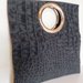 Pochette bracciale  borsa lana stampata coccodrillo clutch tessuto pochette a mano anello