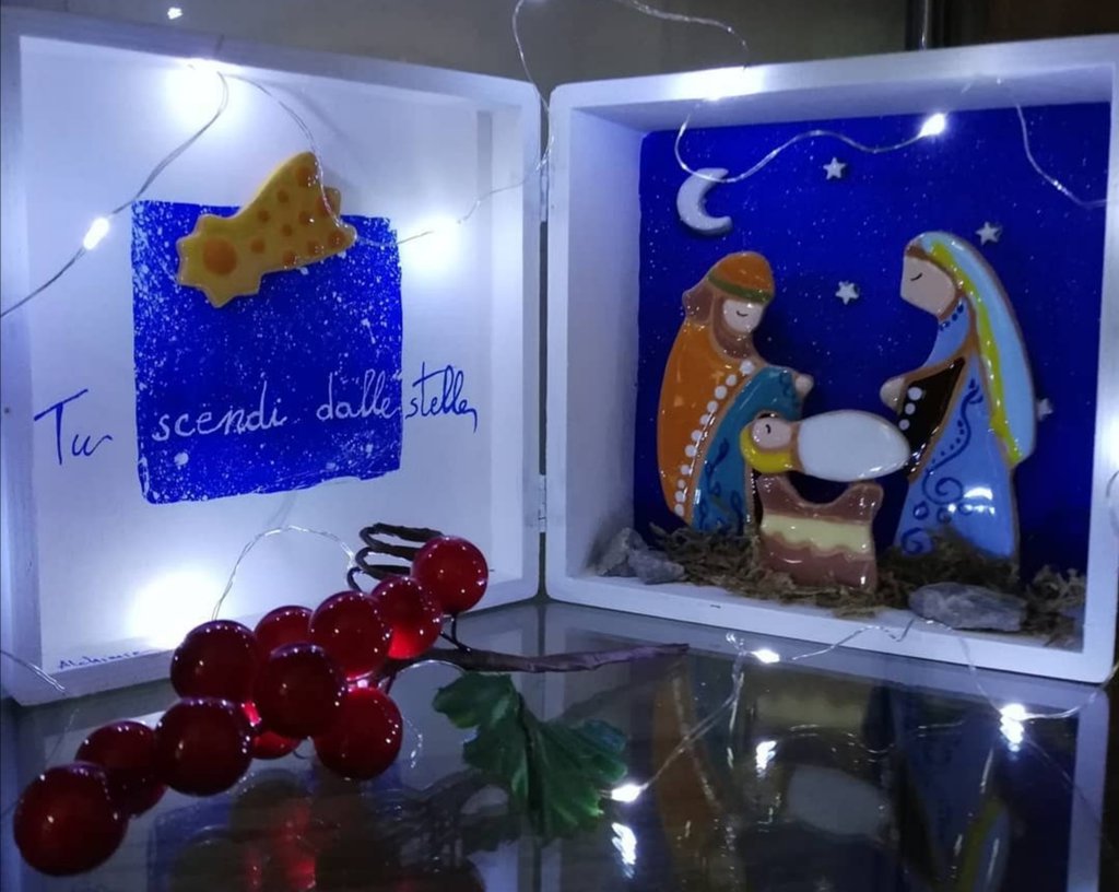 presepe in scatola - Feste - Natale - di Alchimie d' Arte | su MissHobby