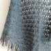 Scialle grigio in lana mohair