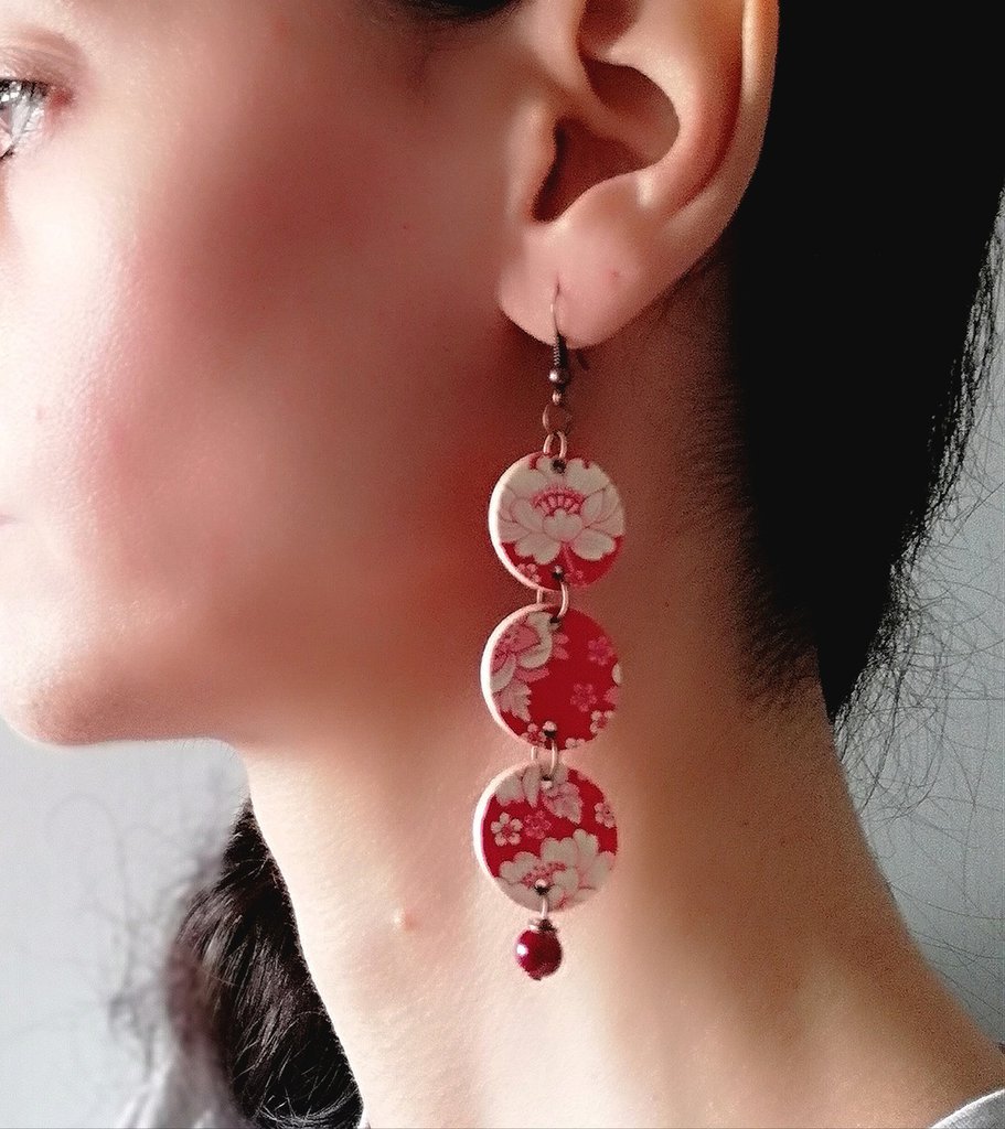 Boucles D'oreilles Pendantes Faites Main Pour Femme - Neuf Sans Emballage