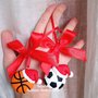 Addobbi natalizi- segnaposto basket calcio rugby pallavolo regalo