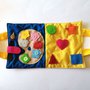 Valigetta delle forme e dei colori, gioco tattile sensoriale, gioco per bambini di 1 anno 2 anni, gioco Montessori, quiet book