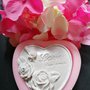 Stampo cuore con con rose e scritta LOVE FOR EVER in gomma siliconica professionale