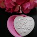 Stampo cuore con cuoricini e scritta LOVE in gomma siliconica professionale