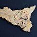 orologio in legno d'ulivo (cod. 16)