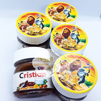 Nutella personalizzata nutellina vasetto di Nutella mini squadra calcio  bomboniera segnaposto