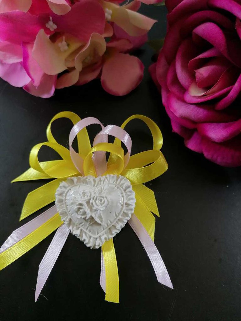 Cuoricino Profumato in Gesso - Decoro