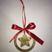 Pallina di Natale "Il mio primo Natale" con stellina pendente personalizzata con nome in legno - taglio laser