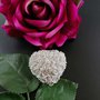 Cuore con roselline a rilievo in gesso ceramico profumato 3d 