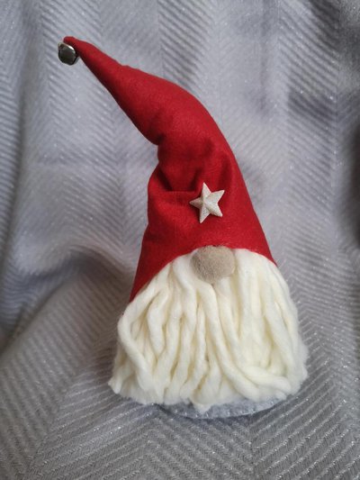 Gehydy Gnomi Natalizi – Set Da 2 Decorazioni Fai Da Te – Elfi Con Barba Lunga E Cappello Morbido – Portafortuna Per La Casa (Altezza 17 Cm)