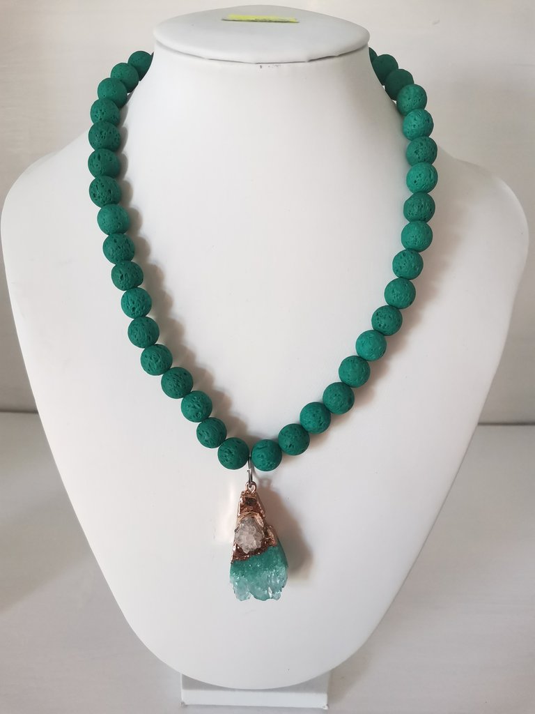 Collana Con Ciondolo In Pietra Arenaria Dorata A Forma Di Fiore - Gioiello Naturale Da Donna | Collana Cristallo Curativo Elegante - Foto 4