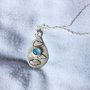 Collana in Argento 925 e Blue Chalcedony | Chrysalism