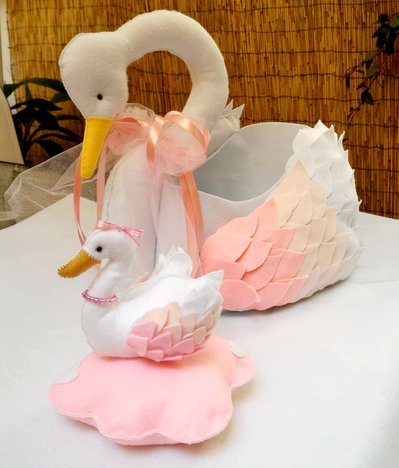 Swan con Garza Accessori per la Camera del Bambino Corona Cigno Cuscino Decorazione Giocattoli Bambole Accessori per Fotografia Rosa Takkar Swan Peluches Bebe 