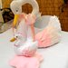 Giostrina Cigno di feltro e pannolenci- baby mobile , set nascita abbinabile a porta confetti