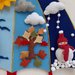 Gioco sensoriale ispirazione Montessori - Ombrello delle 4 stagioni - feltro e pannolenci
