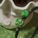 Cerchietto Handmade verde di raso