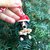 Decorazione natalizia personalizzata con cane bovaro del bernese con il nome sull'osso, addobbi per albero di natale con cane bovaro