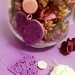 Orecchini handmade lilla con filigrana 