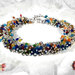 Bracciale grappolo Vetro - Collezione Luz Italy - conterie: Multicolor