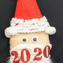 Addobbo Babbo Natale 2020 con mascherina