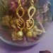 Orecchini handmade dorati con simbolo infinito