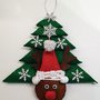 Fuoriporta albero natalizio renna