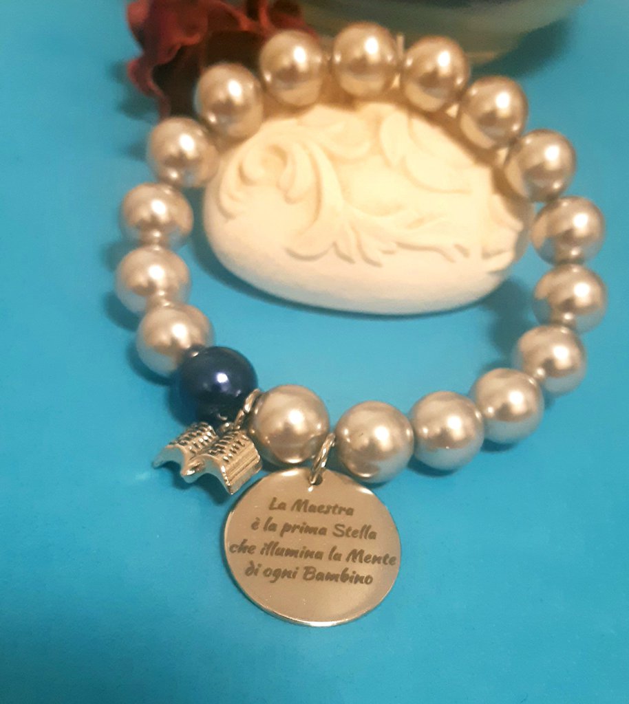 Clataly Bracciale Elastico Bohemian Con Fiori - Perline In Argilla E Finta Perla, Morbido E Colorato, Gioielli Donna E Ragazza