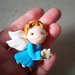 Angioletto angelo in volo segnaposto bomboniera regalo natale fimo