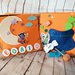 Quiet book Libro sensoriale Libri gioco Halloween Vampirina glitter